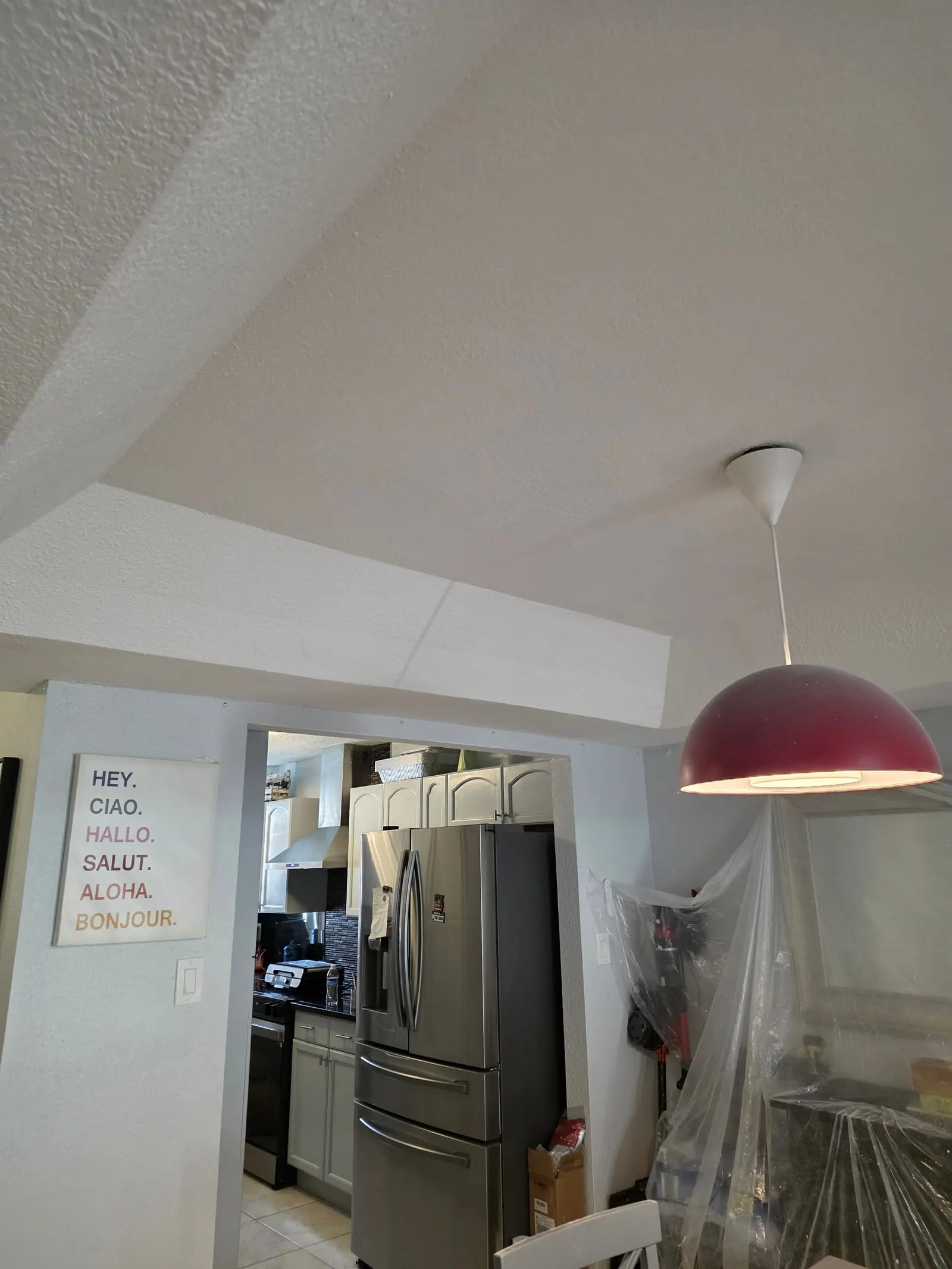 Dining area ceiling after PalmPro repair