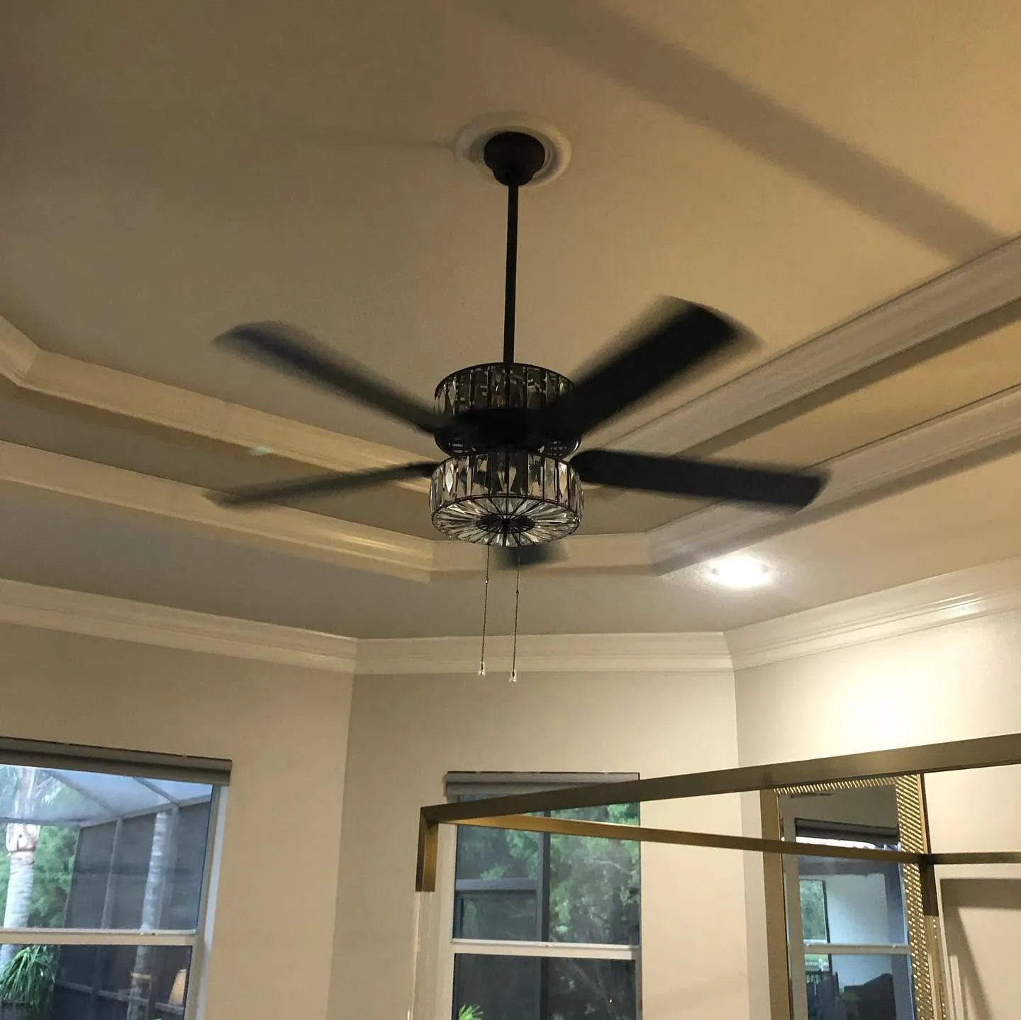 Finished ceiling fan installation by PalmPro