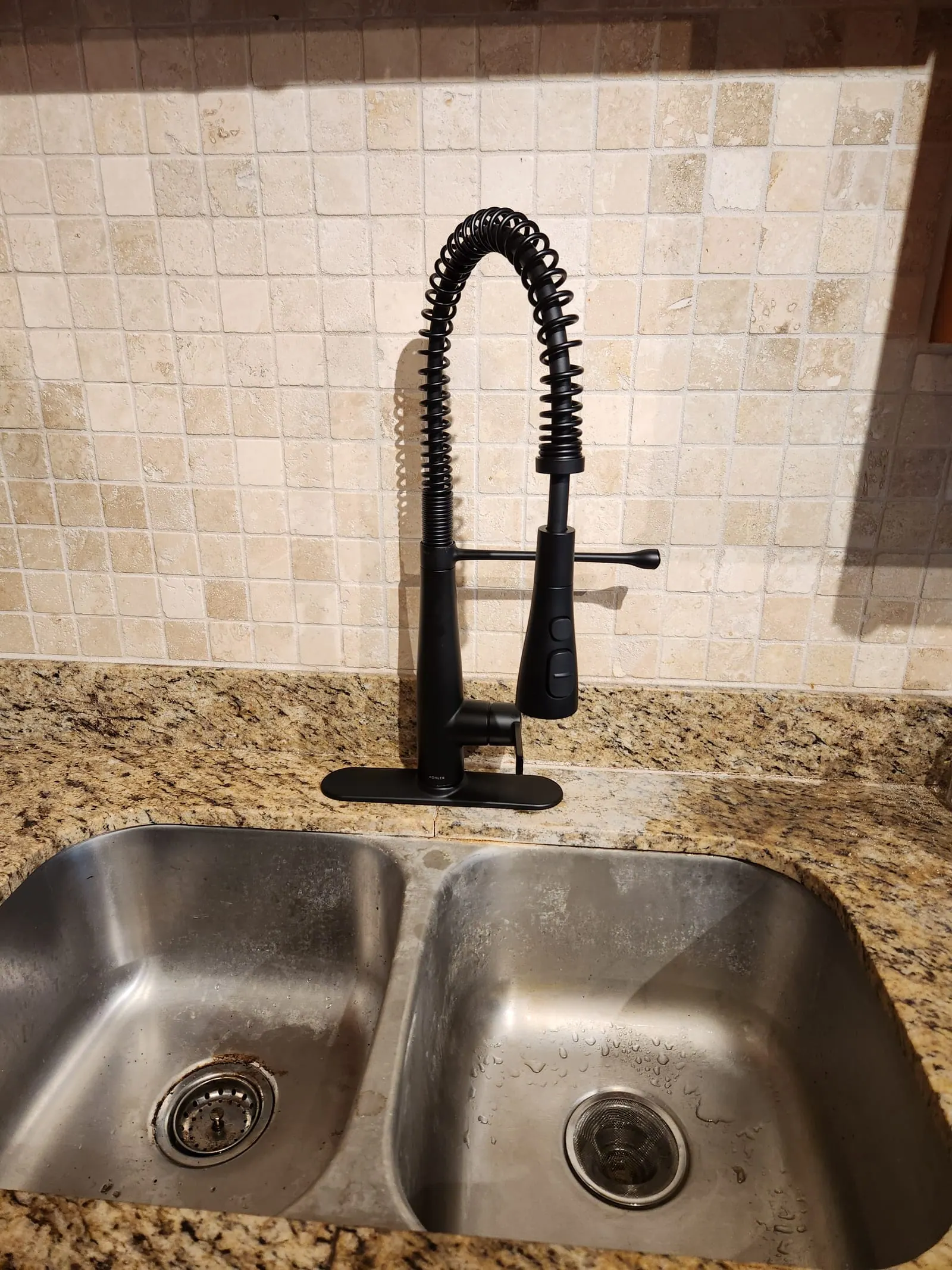Kitchen faucet after PalmPro replacement