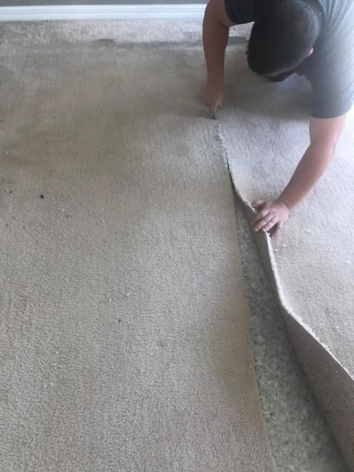 Floor prepared for PalmPro laminate flooring installation